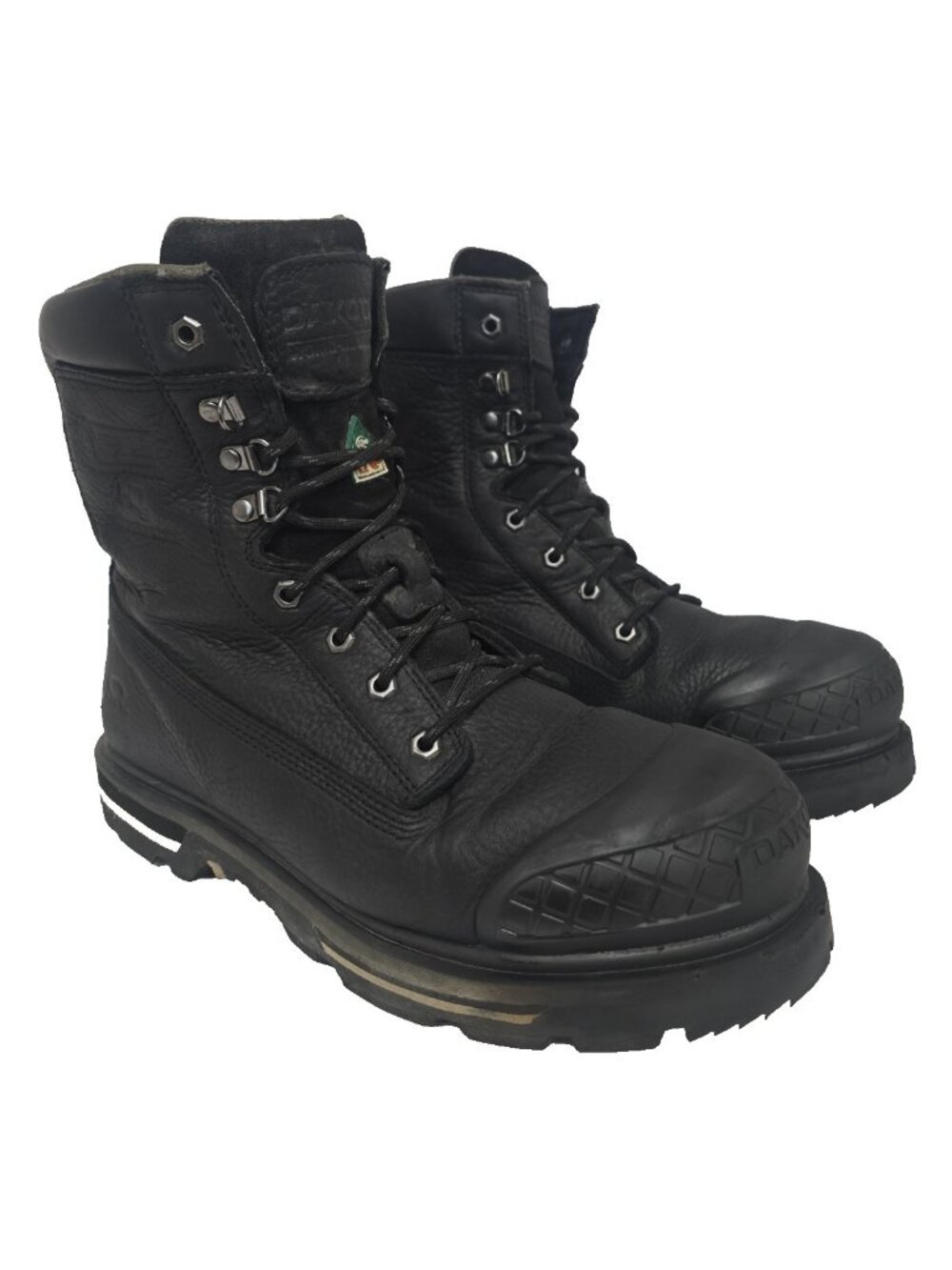 Dakota Men's 529 8" Steel Toe Steel Plate HD3 Waterproof Work Boot Black 12M